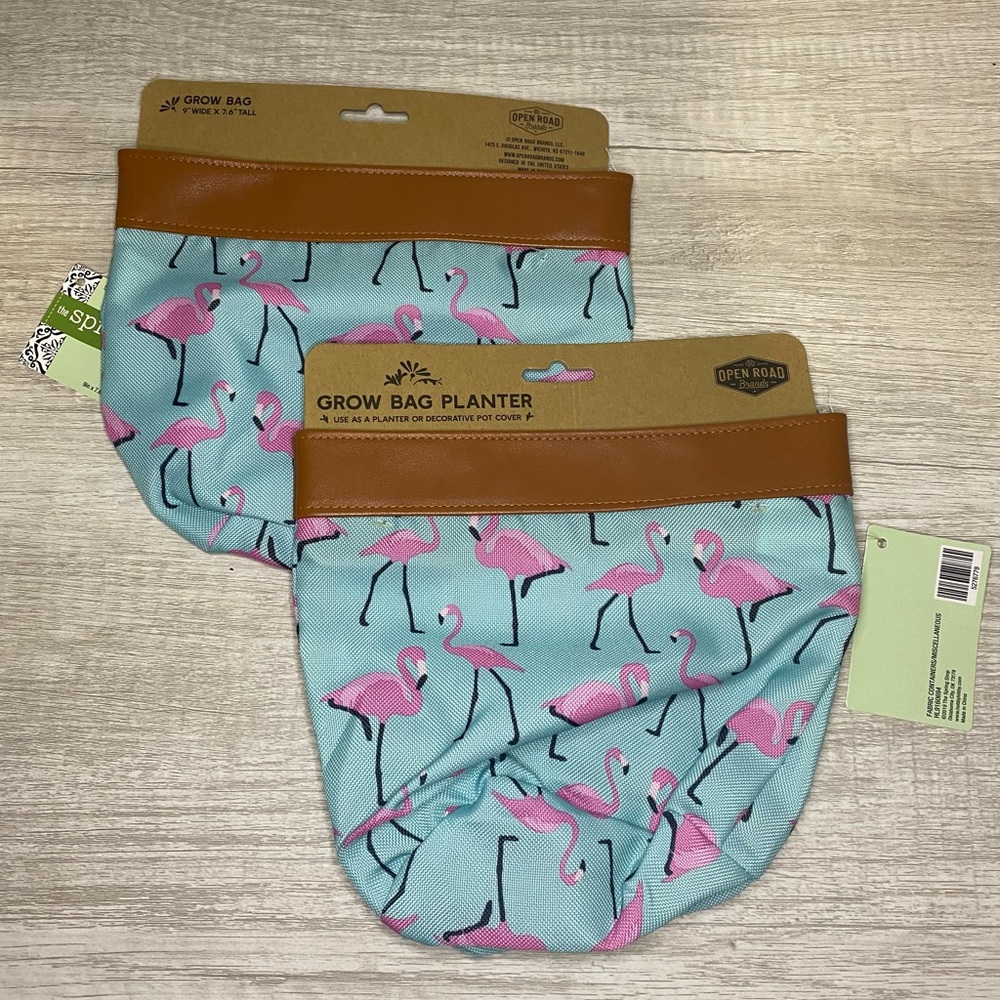 Lot of 2 Open Road Brands Grow Bag Planters 9” X 7.6”